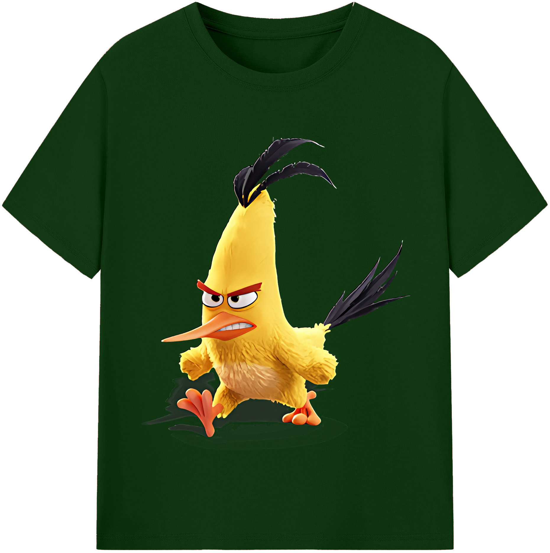（画像用） Angry Birds アングリーバード 綿100％半袖Tシャツ（フロントプリント）